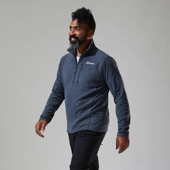 Fleece Men Berghaus Prism Micro Polartec Half Zip 8211 Dark Grey