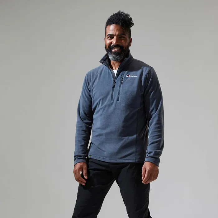 Fleece Men Berghaus Prism Micro Polartec Half Zip 8211 Dark Grey