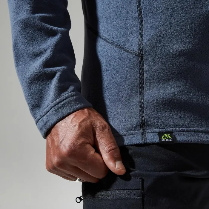 Fleece Men Berghaus Prism Micro Polartec Half Zip 8211 Dark Grey