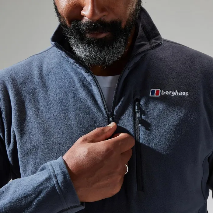 Fleece Men Berghaus Prism Micro Polartec Half Zip 8211 Dark Grey