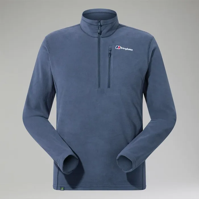 Fleece Men Berghaus Prism Micro Polartec Half Zip 8211 Dark Grey