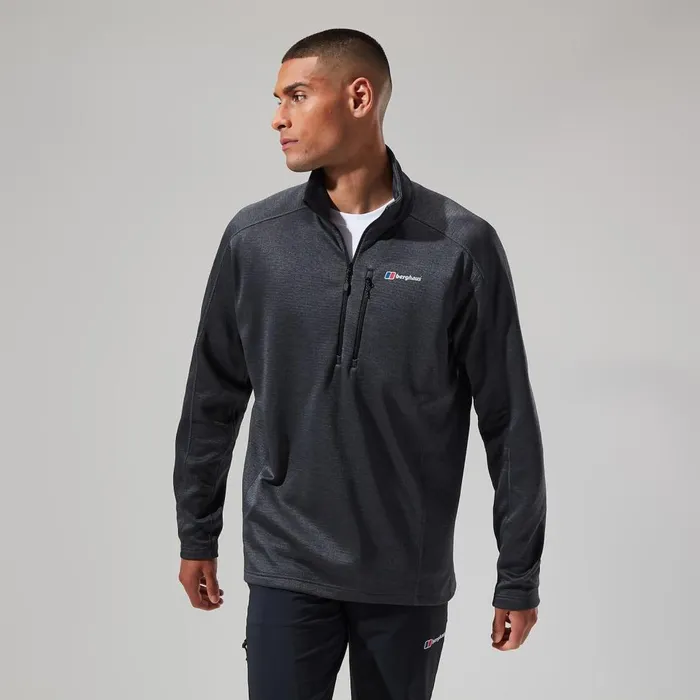 Fleece Men Berghaus Urban Spitzer Half Zip 8211 BlackGrey
