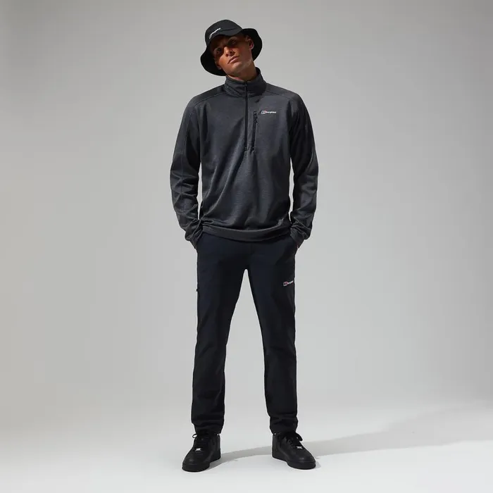 Fleece Men Berghaus Urban Spitzer Half Zip 8211 BlackGrey