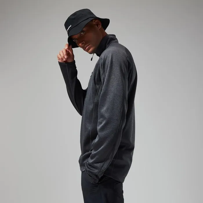 Fleece Men Berghaus Urban Spitzer Half Zip 8211 BlackGrey