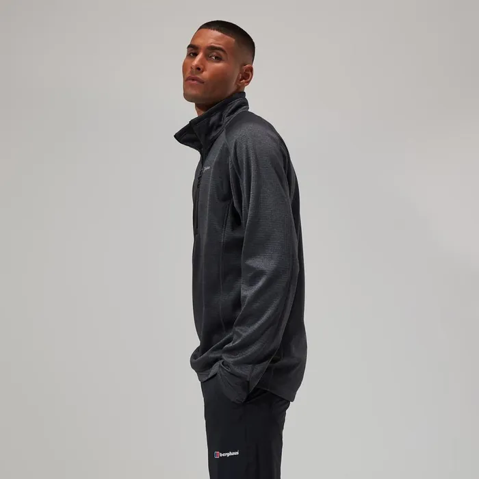 Fleece Men Berghaus Urban Spitzer Half Zip 8211 BlackGrey