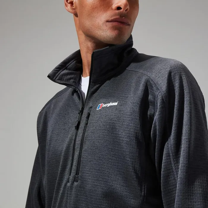 Fleece Men Berghaus Urban Spitzer Half Zip 8211 BlackGrey