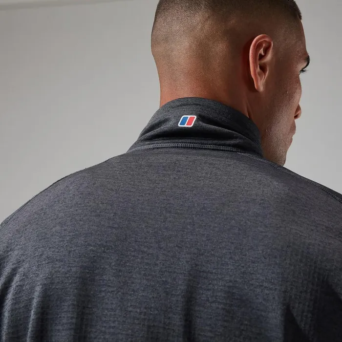 Fleece Men Berghaus Urban Spitzer Half Zip 8211 BlackGrey