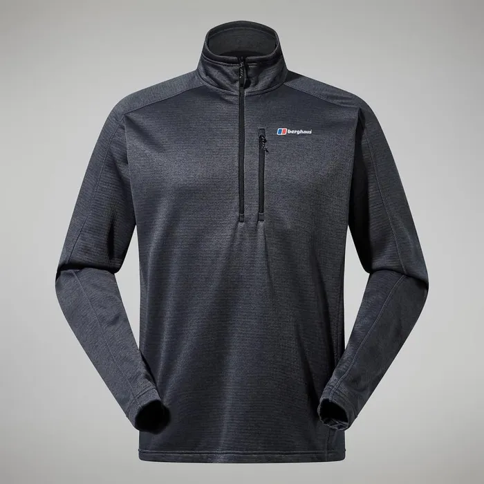 Fleece Men Berghaus Urban Spitzer Half Zip 8211 BlackGrey