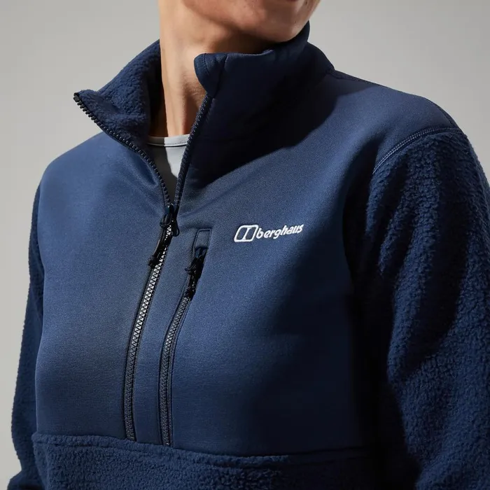 Fleece Women Berghaus Fadley Half Zip 8211 Dark Blue