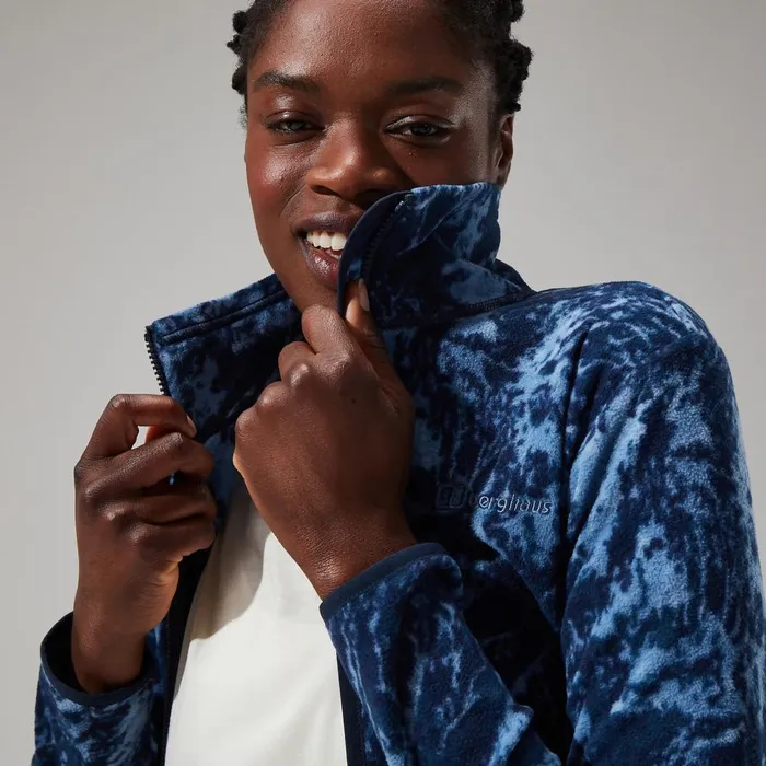 Fleece Women Berghaus Navala Full Zip Fleece 8211 BlueDark Blue
