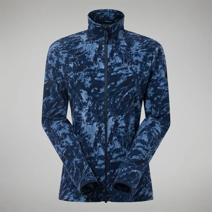 Fleece Women Berghaus Navala Full Zip Fleece 8211 BlueDark Blue