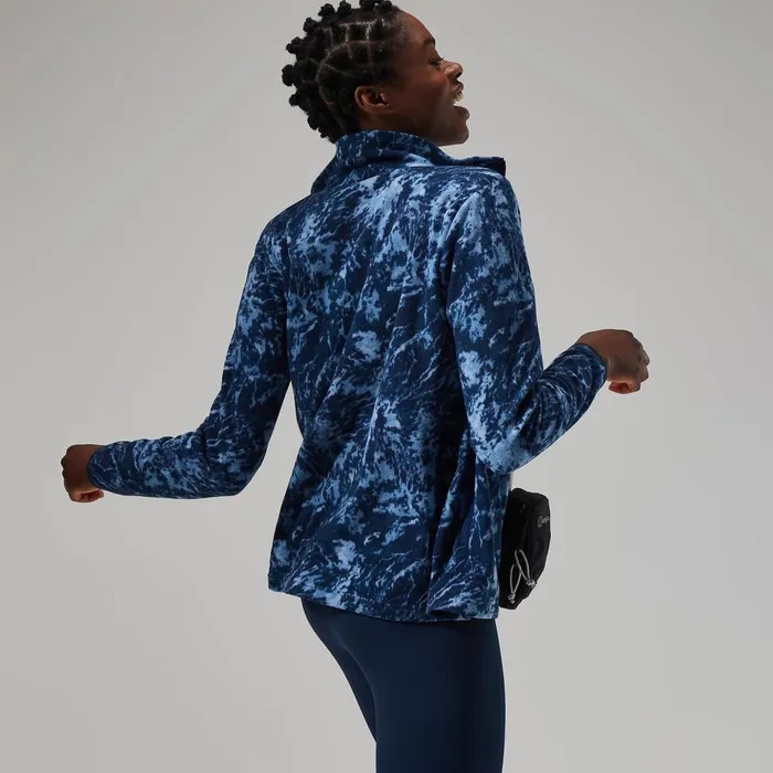 Fleece Women Berghaus Navala Full Zip Fleece 8211 BlueDark Blue