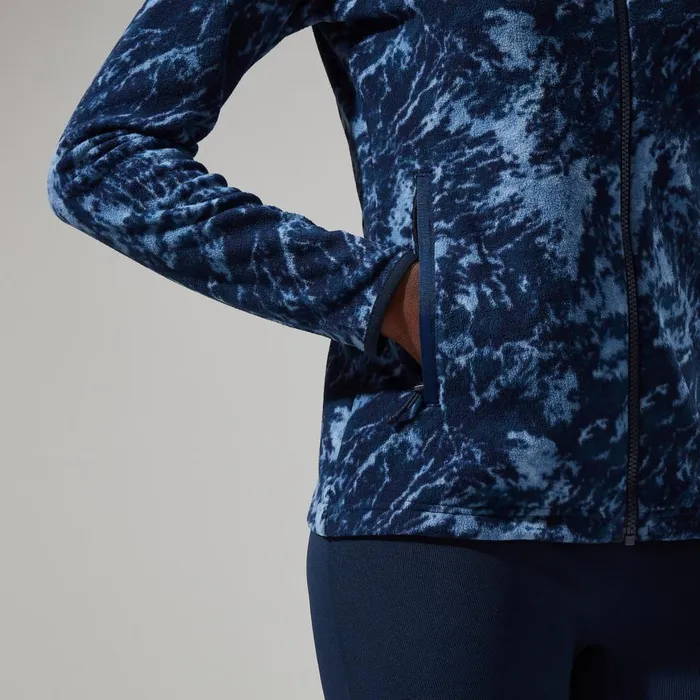 Fleece Women Berghaus Navala Full Zip Fleece 8211 BlueDark Blue