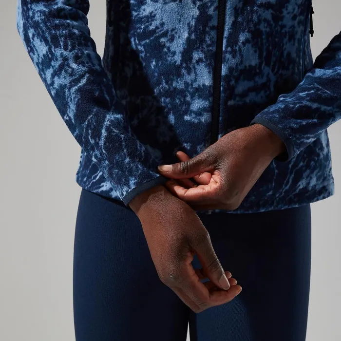 Fleece Women Berghaus Navala Full Zip Fleece 8211 BlueDark Blue