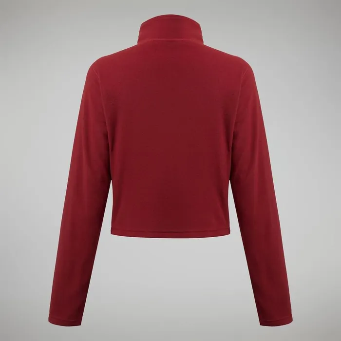 Fleece Women Berghaus Urban Prism Crop Half Zip 8211 Dark Red