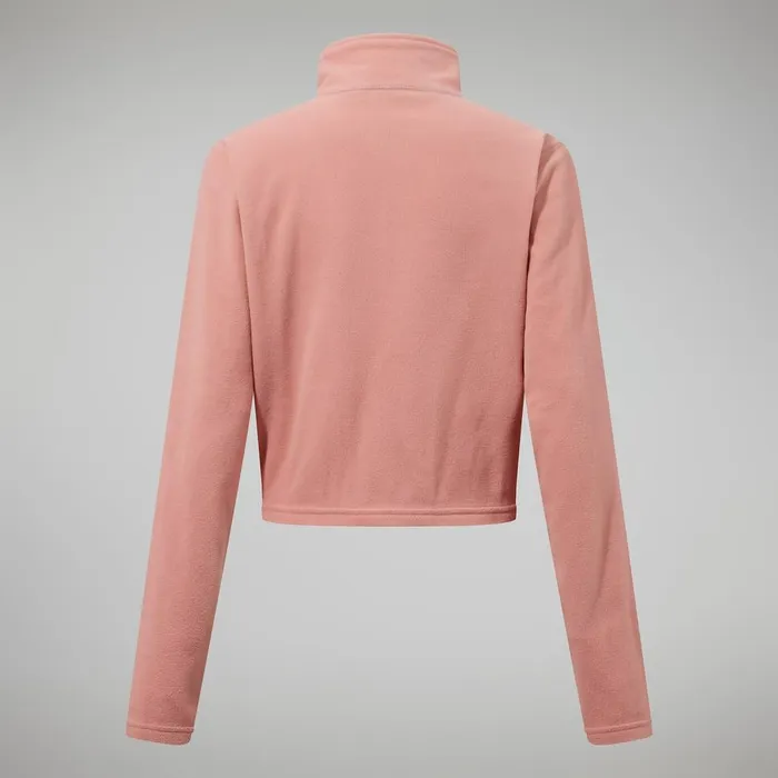 Fleece Women Berghaus Urban Prism Crop Half Zip 8211 Pink