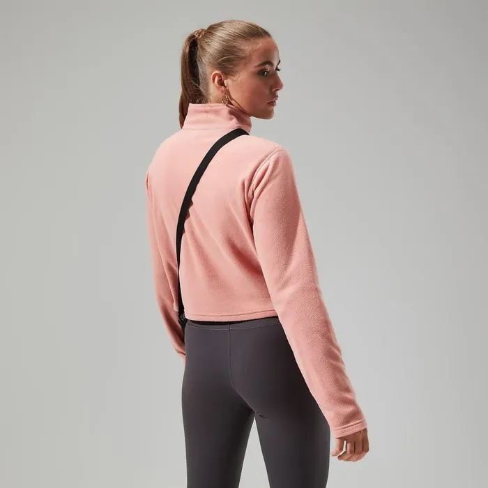 Fleece Women Berghaus Urban Prism Crop Half Zip 8211 Pink