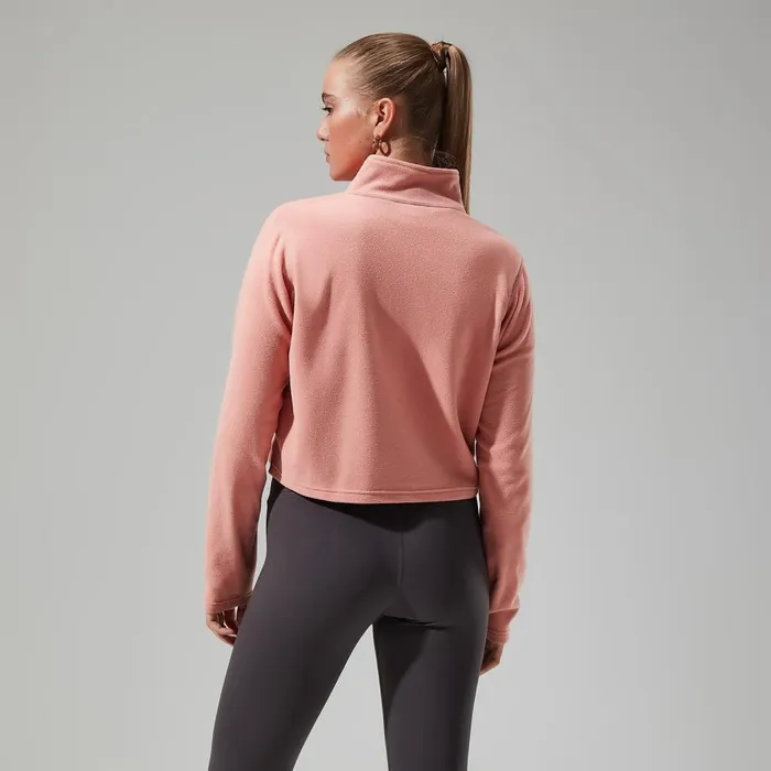 Fleece Women Berghaus Urban Prism Crop Half Zip 8211 Pink