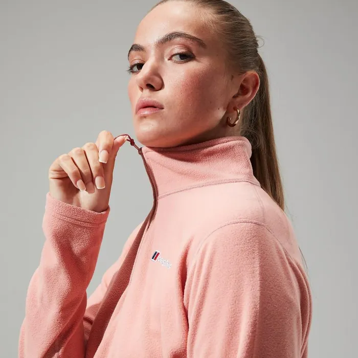 Fleece Women Berghaus Urban Prism Crop Half Zip 8211 Pink