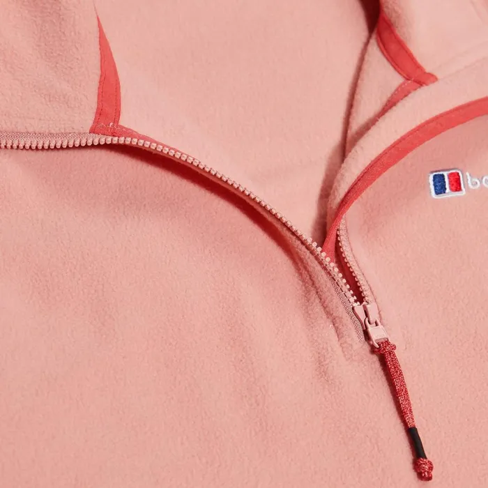 Fleece Women Berghaus Urban Prism Crop Half Zip 8211 Pink