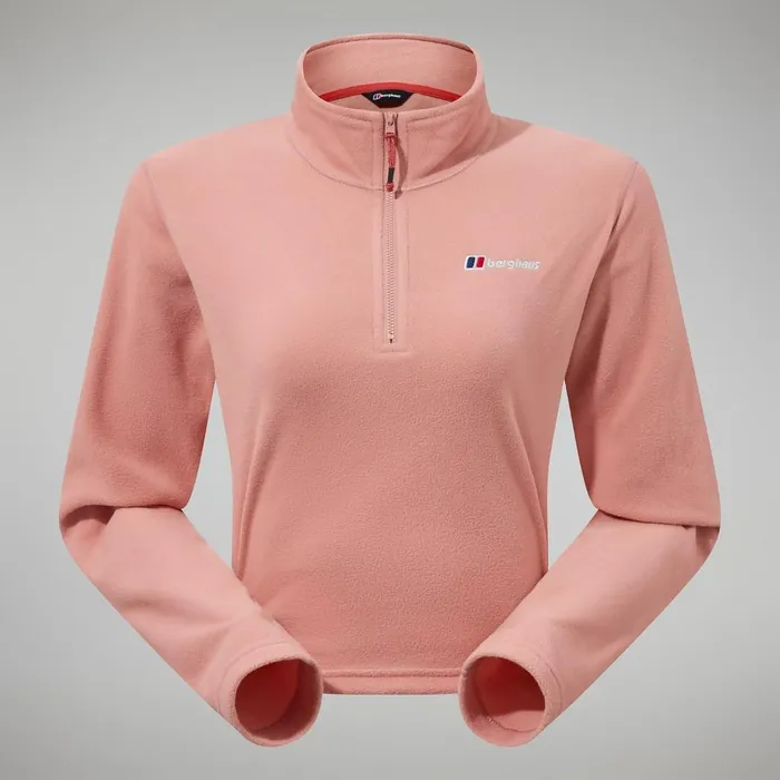 Fleece Women Berghaus Urban Prism Crop Half Zip 8211 Pink