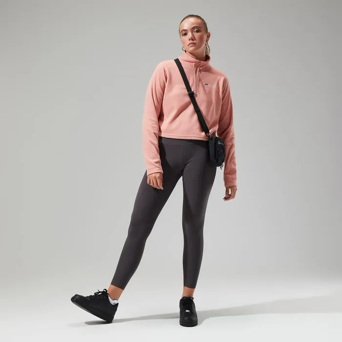 Fleece Women Berghaus Urban Prism Crop Half Zip 8211 Pink