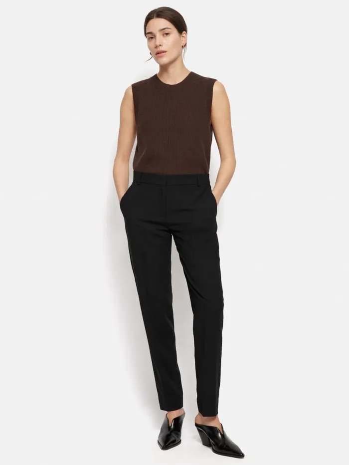 Fluid Twill Palmer Trouser Black Women Jigsaw Coords