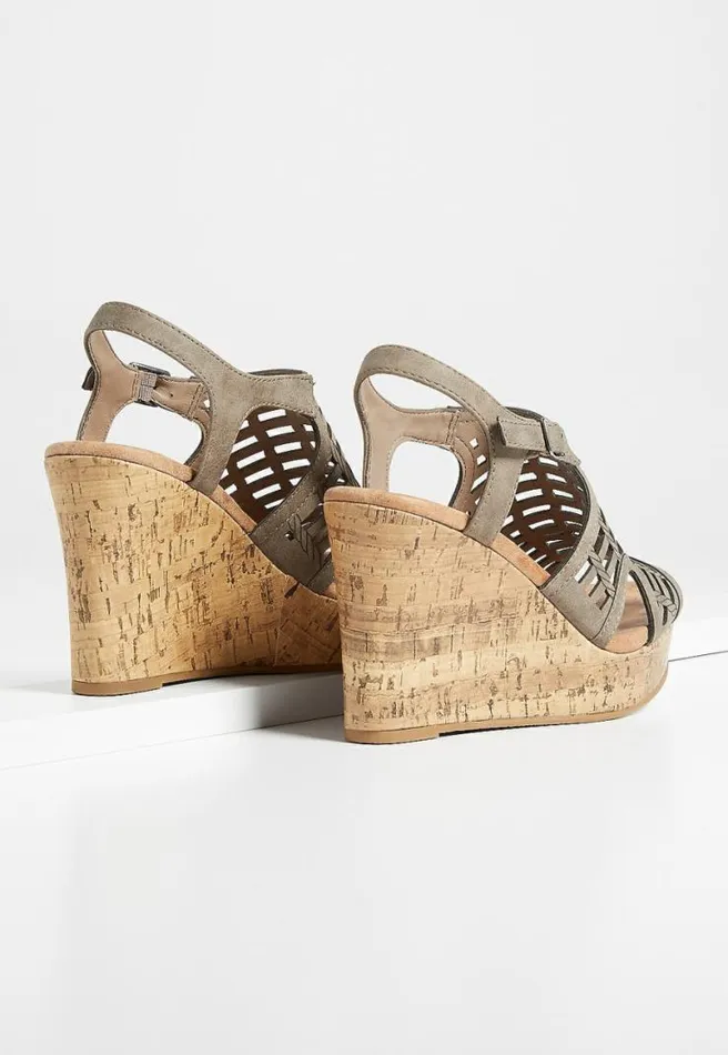 Francie Strappy Wedge Women Maurices Heels and Wedges