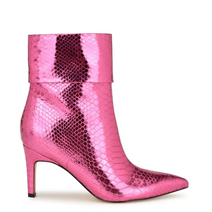 Gemms Dress Booties Pink Snake Women Nine West Boots and Booties