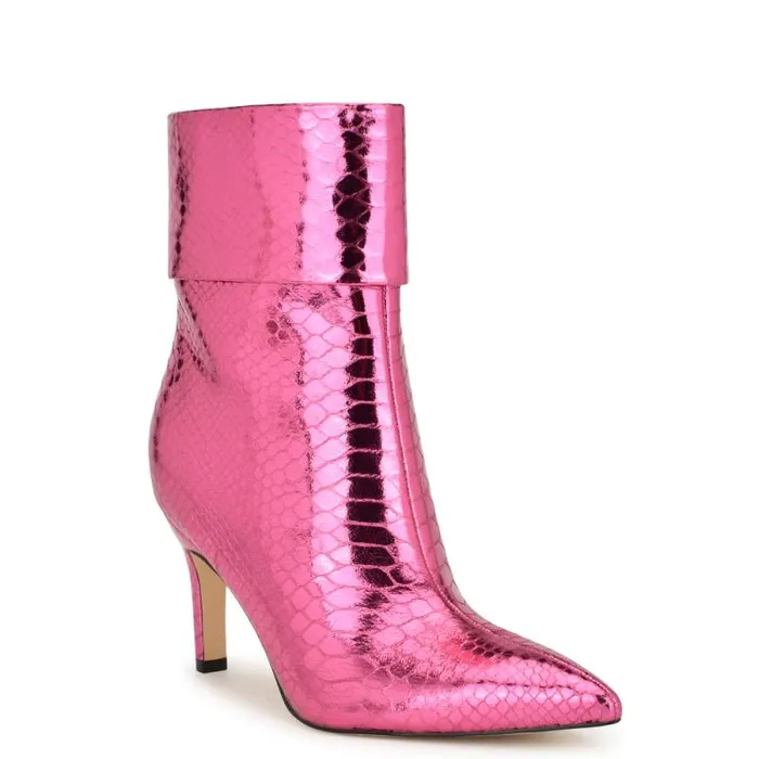 Gemms Dress Booties Pink Snake Women Nine West Boots and Booties