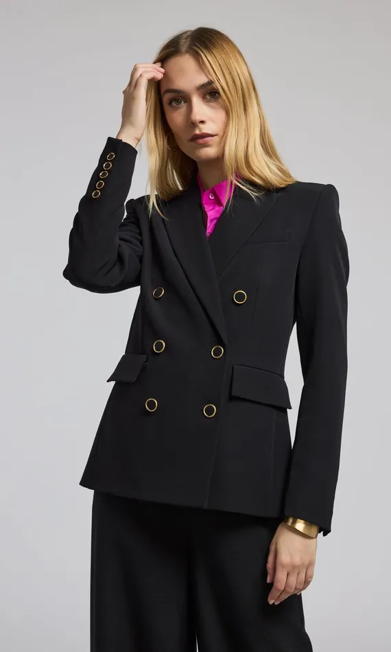 Generation Love Clothing Blazers and Jackets Arielle Crepe Blazer Black 8211 Women