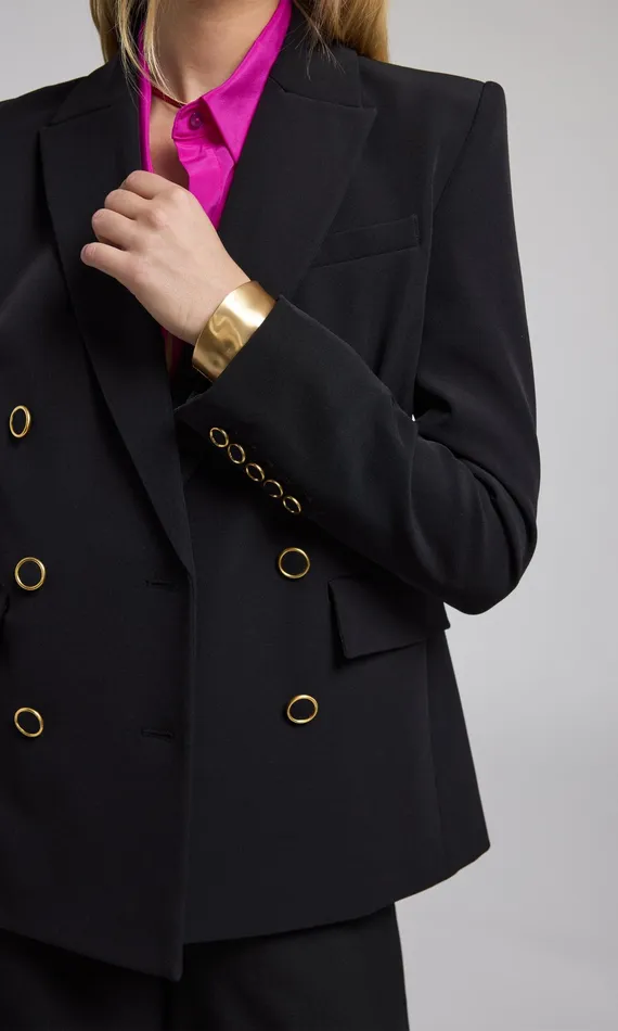 Generation Love Clothing Blazers and Jackets Arielle Crepe Blazer Black 8211 Women