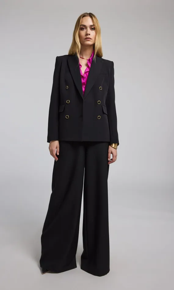 Generation Love Clothing Blazers and Jackets Arielle Crepe Blazer Black 8211 Women