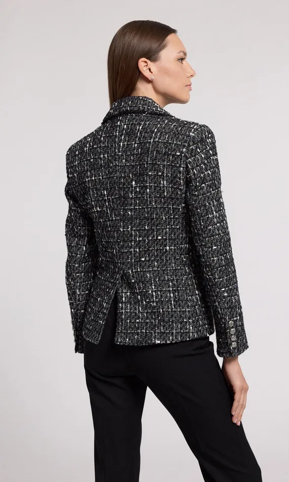 Generation Love Clothing Blazers and Jackets Eliza Tweed Blazer Grey Multi 8211 Women