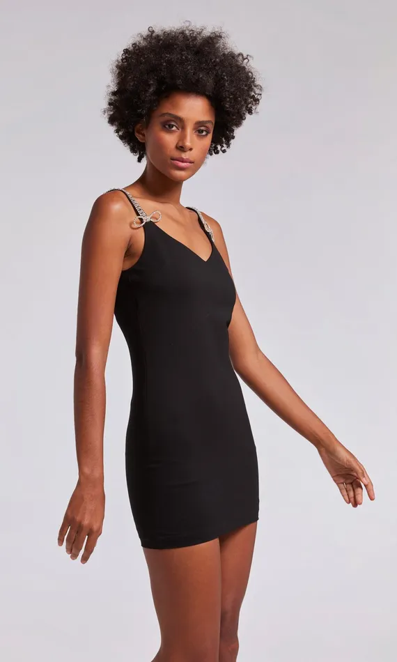 Generation Love Clothing Dresses Corinne Crystal Bow Dress Black 8211 Women