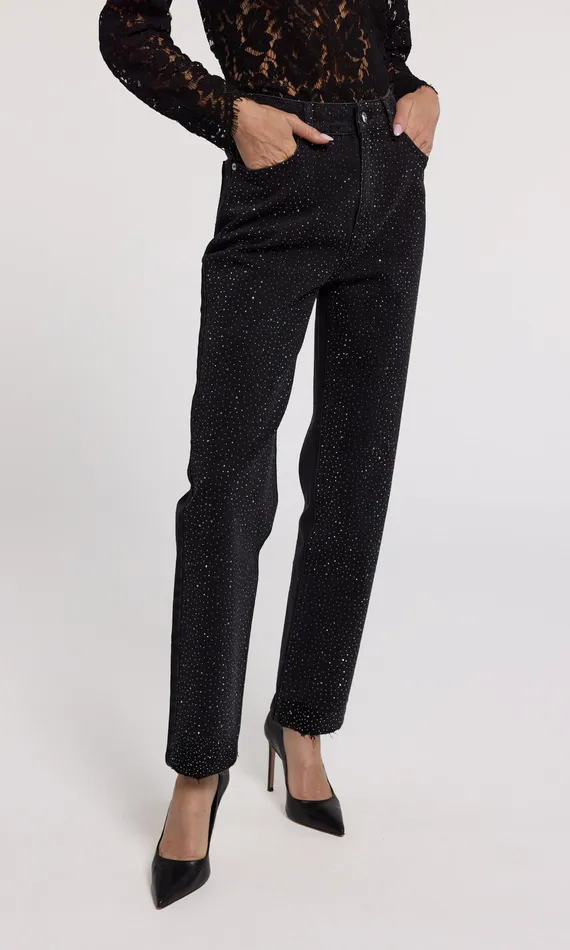 Generation Love Clothing Pants Baylor Compact Crystal Jeans Washed Black Hematite 8211 Women