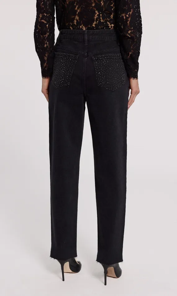 Generation Love Clothing Pants Baylor Compact Crystal Jeans Washed Black Hematite 8211 Women