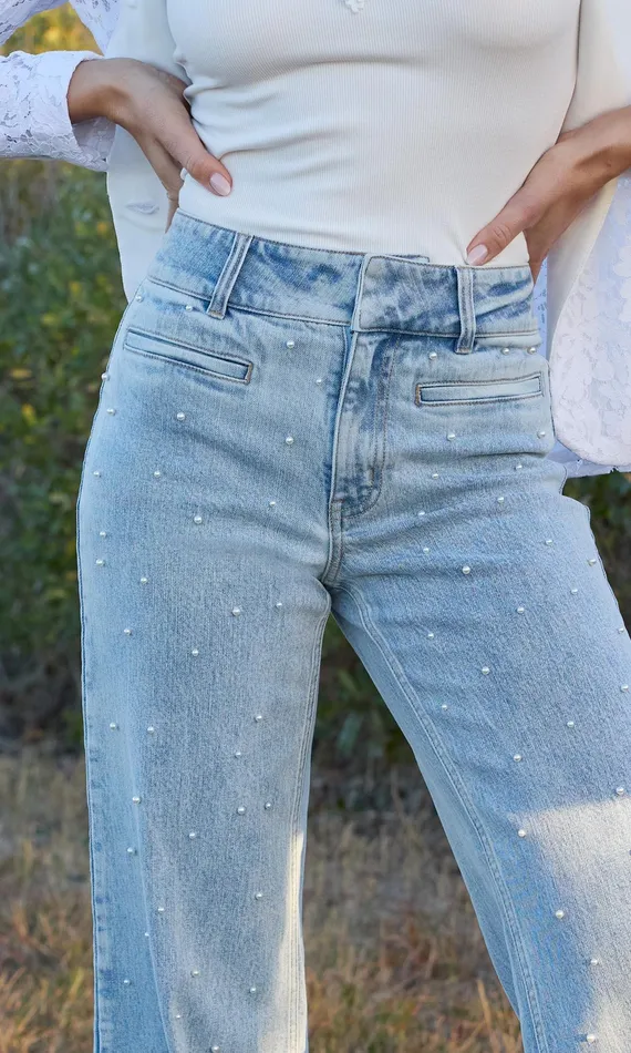 Generation Love Clothing Pants Raquel Pearl Jeans Light Bluepearl 8211 Women