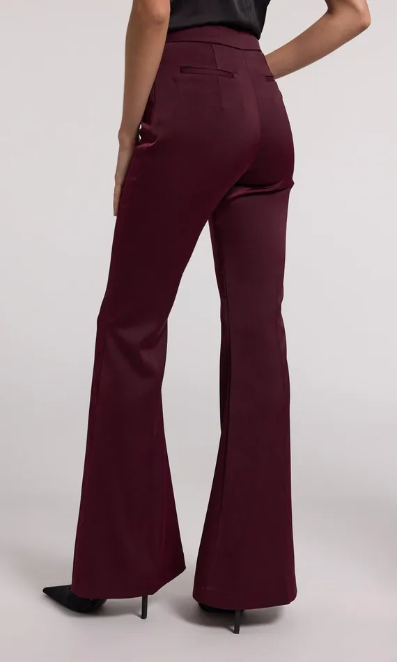 Generation Love Clothing Pants Wesley Satin Pants Black Cherry 8211 Women