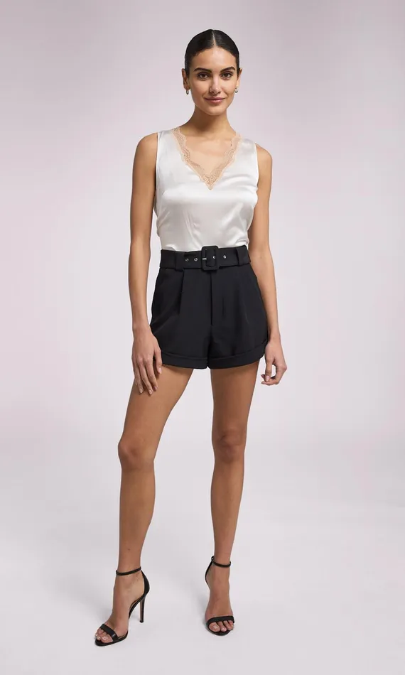 Generation Love Clothing Shorts Belen Crepe Shorts Black 8211 Women