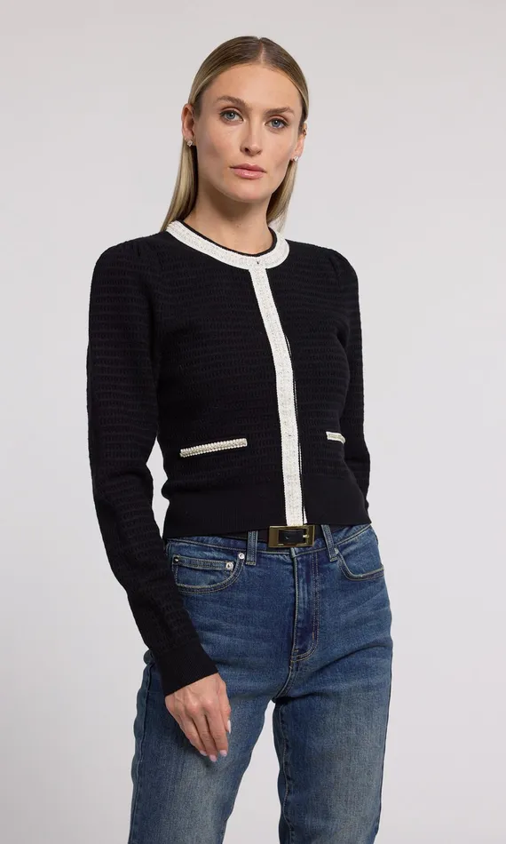 Generation Love Clothing Sweaters and Sweatshirts Leonora Cardigan Black 8211 Women