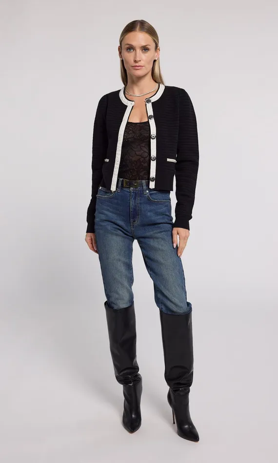 Generation Love Clothing Sweaters and Sweatshirts Leonora Cardigan Black 8211 Women