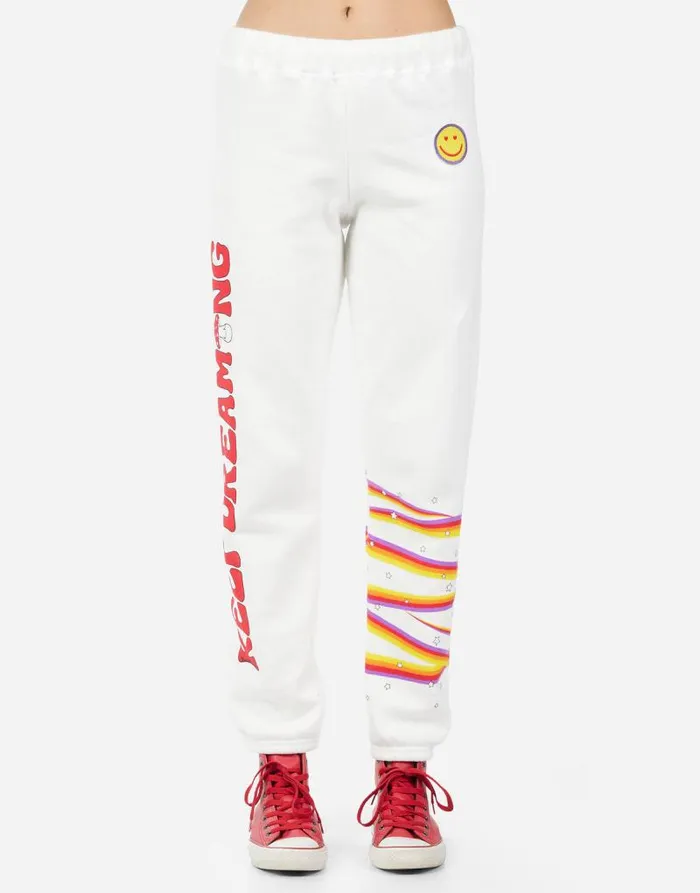 Gia Keep Dreaming Milk Women Lauren Moshi Long Sweatpants
