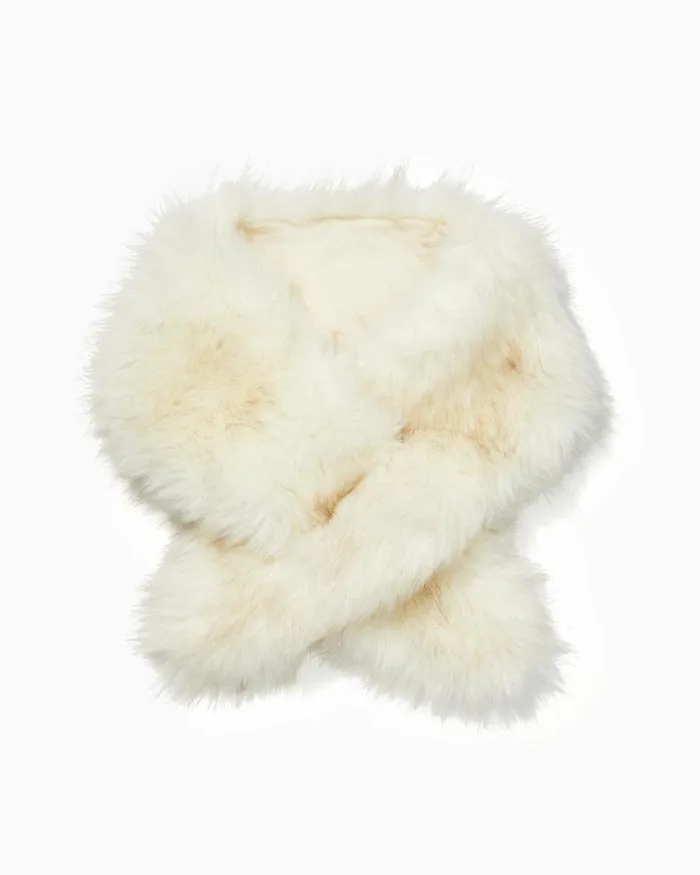Gifts For Mom Home and GiftsWomen Lilly Pulitzer Ava Faux Fur Scarf Coconut