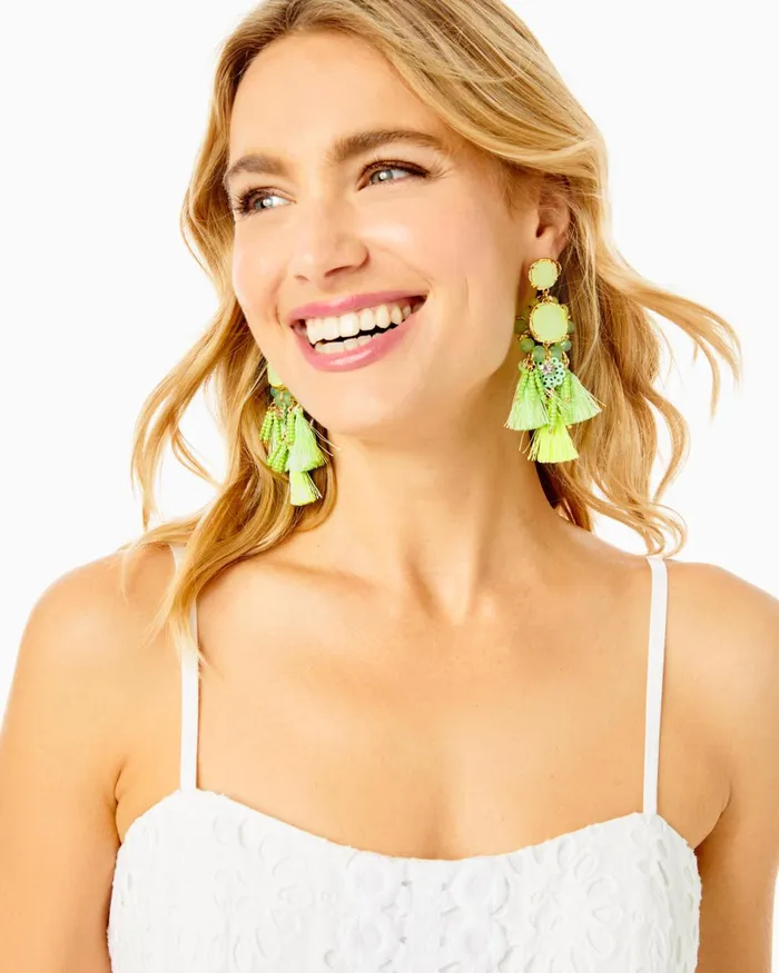 Gifts For Mom Home and GiftsWomen Lilly Pulitzer Waterside Earrings Pistachio Green