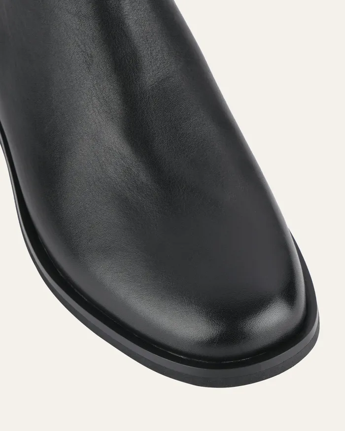 Gilbert flat ankle boots black leather ANKLE BOOTS jomercer Women