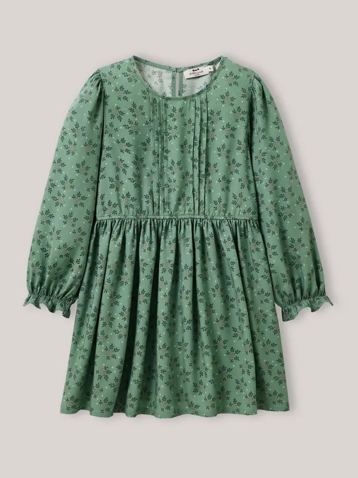 Girls Clothing Cyrillus Antonia Print Viscose Dress Imp Antonia