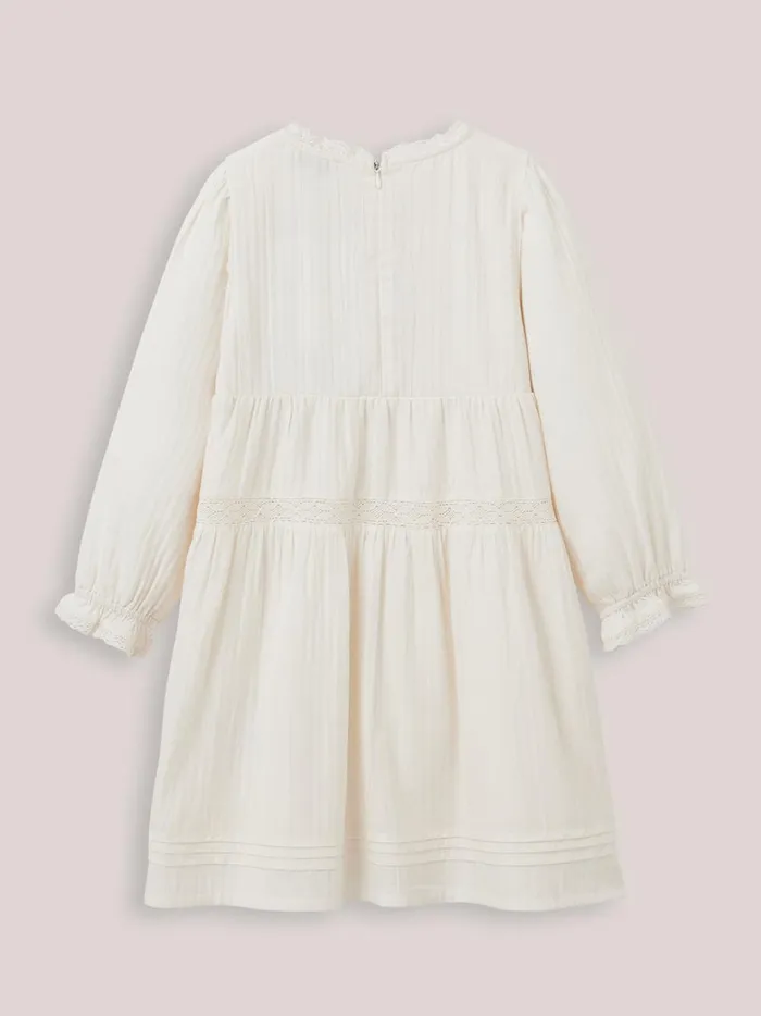 Girls Clothing Cyrillus Heirloom Dress Ecru