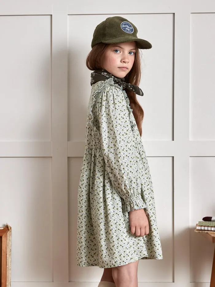 Girls Clothing Cyrillus Marguerite Print Dress Imp Marguerite