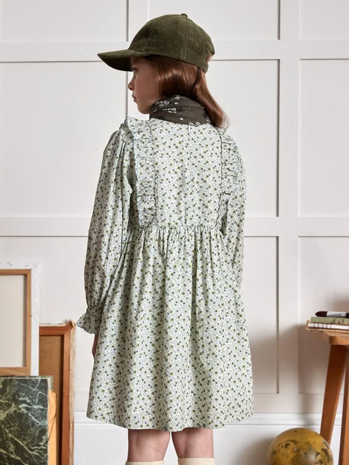 Girls Clothing Cyrillus Marguerite Print Dress Imp Marguerite